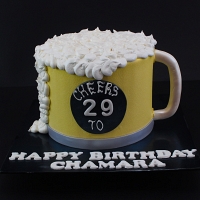 Beer Mug Design Cake